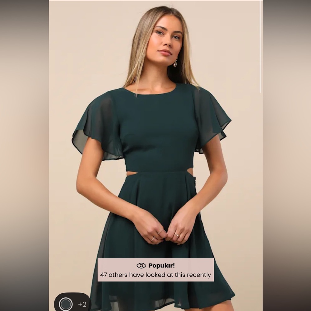 Elegant Dark Green Dress